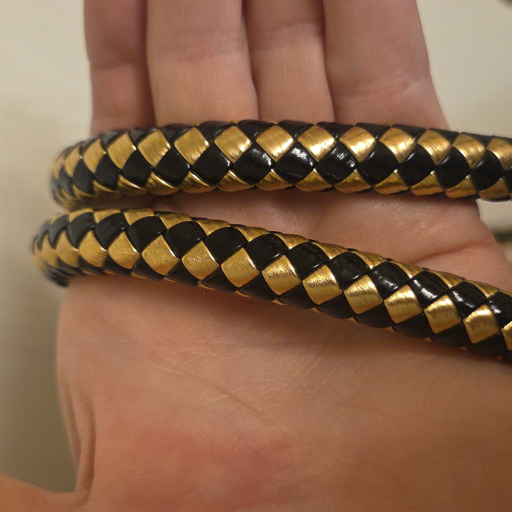 Stunning Multicolor Patchwork Leather Handbag, Eu… - image 8